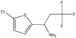 1-(5-chlorothiophen-2-yl)-3,3,3-trifluoropropan-1-amine 구조식 이미지