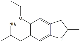 1-(5-ethoxy-2-methyl-2,3-dihydro-1-benzofuran-6-yl)propan-2-amine 구조식 이미지