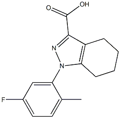 1-(5-fluoro-2-methylphenyl)-4,5,6,7-tetrahydro-1H-indazole-3-carboxylic acid Structure