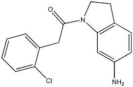 1-(6-amino-2,3-dihydro-1H-indol-1-yl)-2-(2-chlorophenyl)ethan-1-one 구조식 이미지