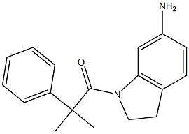 1-(6-amino-2,3-dihydro-1H-indol-1-yl)-2-methyl-2-phenylpropan-1-one Structure