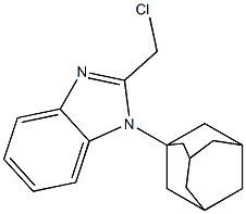 1-(adamantan-1-yl)-2-(chloromethyl)-1H-1,3-benzodiazole 구조식 이미지