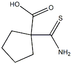 1-(aminocarbonothioyl)cyclopentanecarboxylic acid 구조식 이미지