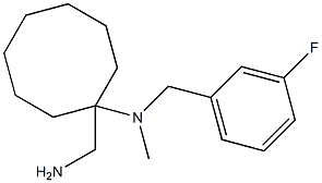 1-(aminomethyl)-N-[(3-fluorophenyl)methyl]-N-methylcyclooctan-1-amine Structure