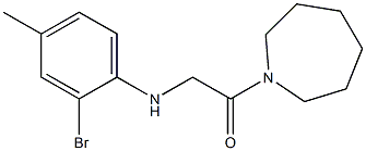 1-(azepan-1-yl)-2-[(2-bromo-4-methylphenyl)amino]ethan-1-one 구조식 이미지