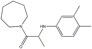 1-(azepan-1-yl)-2-[(3,4-dimethylphenyl)amino]propan-1-one 구조식 이미지