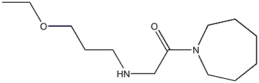 1-(azepan-1-yl)-2-[(3-ethoxypropyl)amino]ethan-1-one Structure