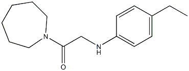 1-(azepan-1-yl)-2-[(4-ethylphenyl)amino]ethan-1-one 구조식 이미지