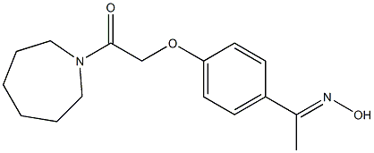 1-(azepan-1-yl)-2-{4-[1-(hydroxyimino)ethyl]phenoxy}ethan-1-one Structure