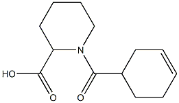 1-(cyclohex-3-en-1-ylcarbonyl)piperidine-2-carboxylic acid Structure