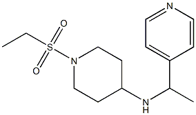 1-(ethanesulfonyl)-N-[1-(pyridin-4-yl)ethyl]piperidin-4-amine 구조식 이미지