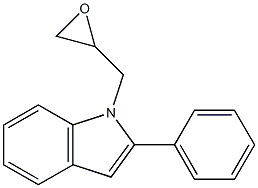 1-(oxiran-2-ylmethyl)-2-phenyl-1H-indole 구조식 이미지