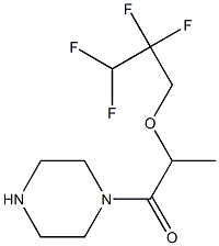 1-(piperazin-1-yl)-2-(2,2,3,3-tetrafluoropropoxy)propan-1-one 구조식 이미지