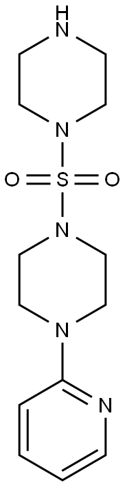 1-(piperazine-1-sulfonyl)-4-(pyridin-2-yl)piperazine 구조식 이미지