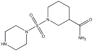 1-(piperazine-1-sulfonyl)piperidine-3-carboxamide Structure