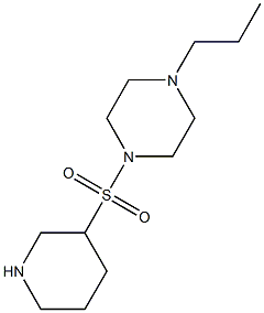 1-(piperidin-3-ylsulfonyl)-4-propylpiperazine Structure