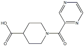 1-(pyrazin-2-ylcarbonyl)piperidine-4-carboxylic acid 구조식 이미지