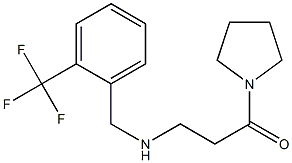 1-(pyrrolidin-1-yl)-3-({[2-(trifluoromethyl)phenyl]methyl}amino)propan-1-one 구조식 이미지