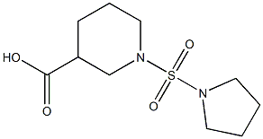 1-(pyrrolidine-1-sulfonyl)piperidine-3-carboxylic acid Structure