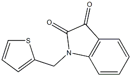 1-(thiophen-2-ylmethyl)-2,3-dihydro-1H-indole-2,3-dione 구조식 이미지