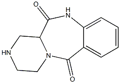 1,3,4,12a-tetrahydropyrazino[2,1-c][1,4]benzodiazepine-6,12(2H,11H)-dione Structure