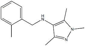 1,3,5-trimethyl-N-[(2-methylphenyl)methyl]-1H-pyrazol-4-amine Structure