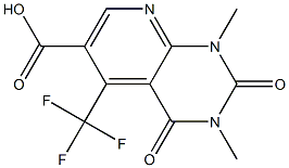 1,3-dimethyl-2,4-dioxo-5-(trifluoromethyl)-1H,2H,3H,4H-pyrido[2,3-d]pyrimidine-6-carboxylic acid Structure