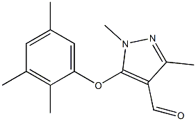 1,3-dimethyl-5-(2,3,5-trimethylphenoxy)-1H-pyrazole-4-carbaldehyde 구조식 이미지