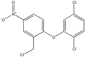 1,4-dichloro-2-[2-(chloromethyl)-4-nitrophenoxy]benzene 구조식 이미지