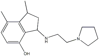 1,7-dimethyl-3-{[2-(pyrrolidin-1-yl)ethyl]amino}-2,3-dihydro-1H-inden-4-ol Structure