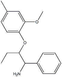 1-[(1-amino-1-phenylbutan-2-yl)oxy]-2-methoxy-4-methylbenzene Structure