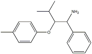1-[(1-amino-3-methyl-1-phenylbutan-2-yl)oxy]-4-methylbenzene 구조식 이미지