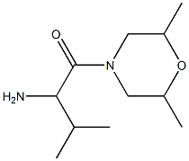 1-[(2,6-dimethylmorpholin-4-yl)carbonyl]-2-methylpropylamine 구조식 이미지