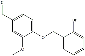 1-[(2-bromophenyl)methoxy]-4-(chloromethyl)-2-methoxybenzene Structure