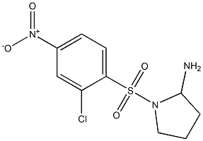 1-[(2-chloro-4-nitrobenzene)sulfonyl]pyrrolidin-2-amine Structure