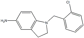 1-[(2-chlorophenyl)methyl]-2,3-dihydro-1H-indol-5-amine 구조식 이미지