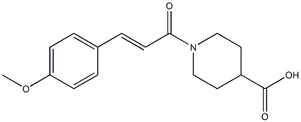 1-[(2E)-3-(4-methoxyphenyl)prop-2-enoyl]piperidine-4-carboxylic acid Structure