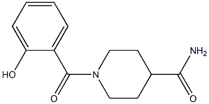 1-[(2-hydroxyphenyl)carbonyl]piperidine-4-carboxamide Structure