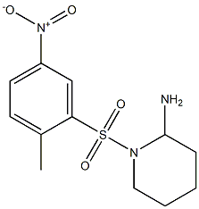 1-[(2-methyl-5-nitrobenzene)sulfonyl]piperidin-2-amine 구조식 이미지