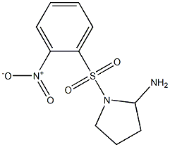 1-[(2-nitrobenzene)sulfonyl]pyrrolidin-2-amine Structure