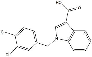 1-[(3,4-dichlorophenyl)methyl]-1H-indole-3-carboxylic acid 구조식 이미지