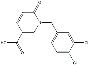 1-[(3,4-dichlorophenyl)methyl]-6-oxo-1,6-dihydropyridine-3-carboxylic acid Structure