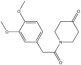 1-[(3,4-dimethoxyphenyl)acetyl]piperidin-4-one Structure