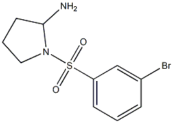 1-[(3-bromobenzene)sulfonyl]pyrrolidin-2-amine Structure