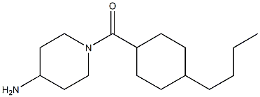 1-[(4-butylcyclohexyl)carbonyl]piperidin-4-amine 구조식 이미지