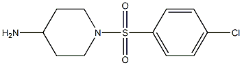 1-[(4-chlorobenzene)sulfonyl]piperidin-4-amine Structure