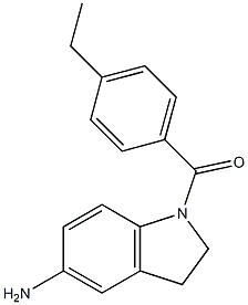 1-[(4-ethylphenyl)carbonyl]-2,3-dihydro-1H-indol-5-amine Structure