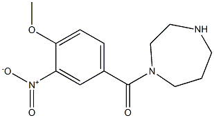 1-[(4-methoxy-3-nitrophenyl)carbonyl]-1,4-diazepane Structure