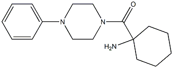 1-[(4-phenylpiperazin-1-yl)carbonyl]cyclohexanamine 구조식 이미지