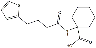 1-[(4-thien-2-ylbutanoyl)amino]cyclohexanecarboxylic acid Structure
